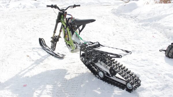 Surron snowbike_electric snowbike_sur ron snowbike kit_гусеница на суррон_surron гусеничный комплект_9
