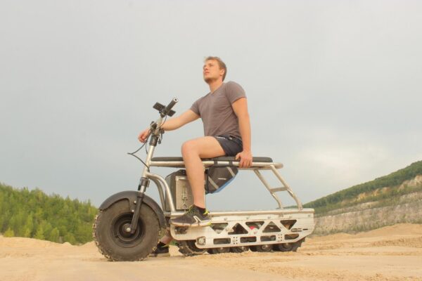 Электро вездеход_электро снегоход_сноубайк_самоделка_4