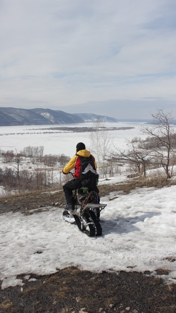 Электрический снегоход_электро сноубайк_сноускутер_электро собака_электро буксировщик_6