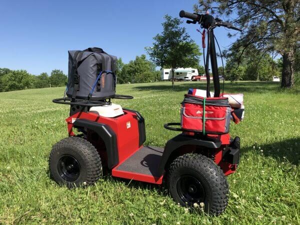 Стоячий квадроцикл_буксировщик_мотособака_четырехколесный самокат_грузовой самокат, внедорожный скутер_13