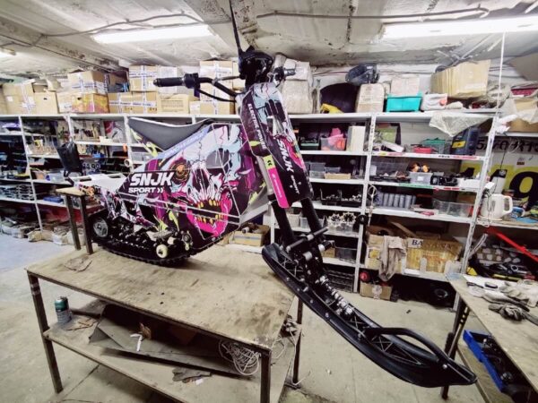 Электро снегоход_сноубайк наклейки_Sniejik Sport_1