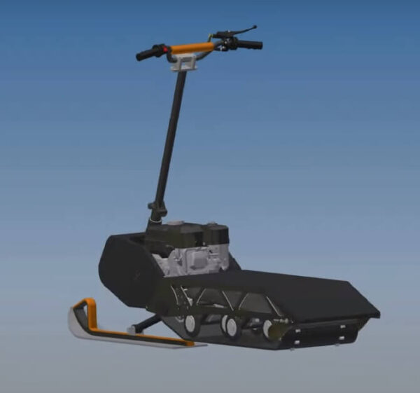 Электро сноубайк_гусеничный самокат_мотоснегокат_электро снегокат_6